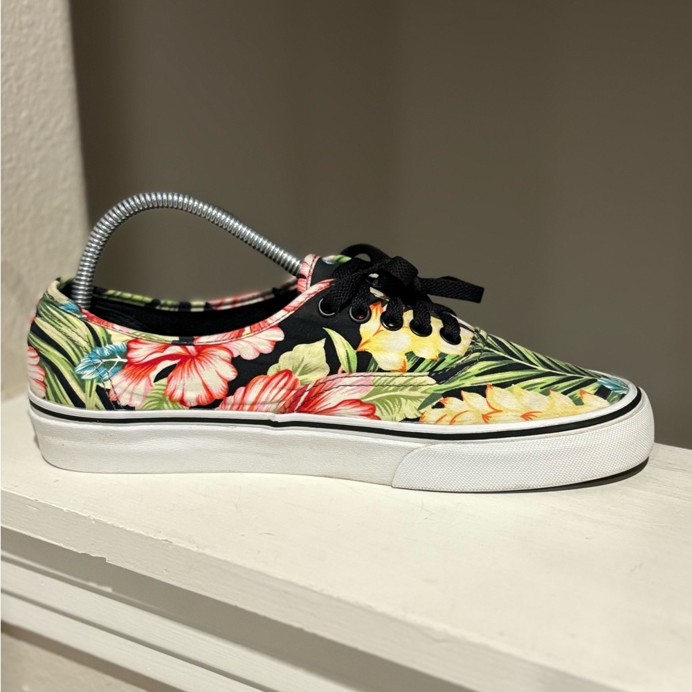 VANS Off The Wall Hawaiian/Tropical Floral Canvas Shoes Women’s Size 9 Men’s 7.5 - Picture 5 of 9